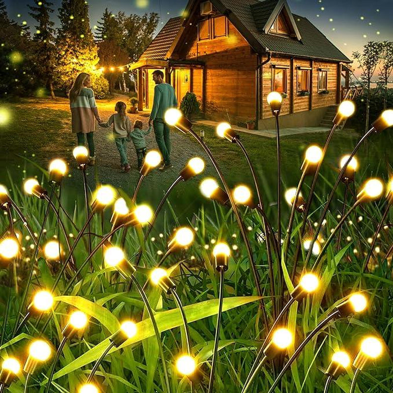 Outdoor Solar Garden Lights-Decorative Lights, Waterproof, Firefly Lights Starburst Swaying in the Wind,Vibrant Lights Applicable to Decoration Garden