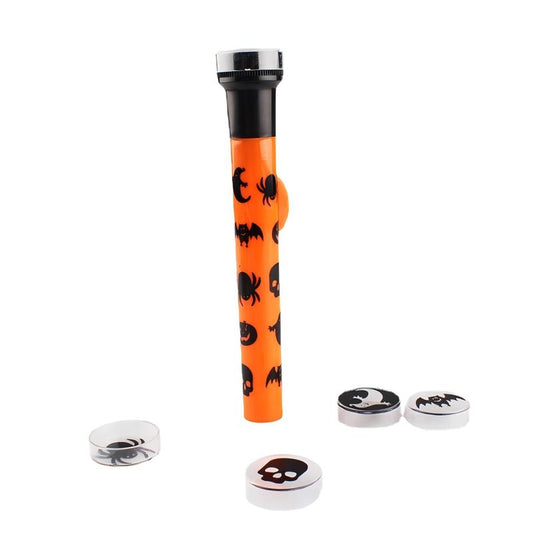 Halloween Projector Flashlight 5 Patterns Portable Handheld LED Projector Light for Haunted House