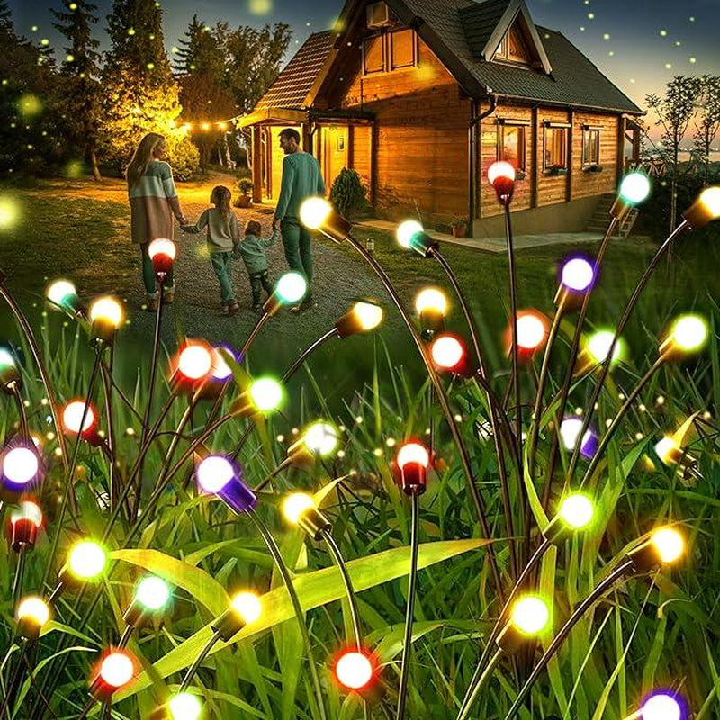 Outdoor Solar Garden Lights-Decorative Lights, Waterproof, Firefly Lights Starburst Swaying in the Wind,Vibrant Lights Applicable to Decoration Garden