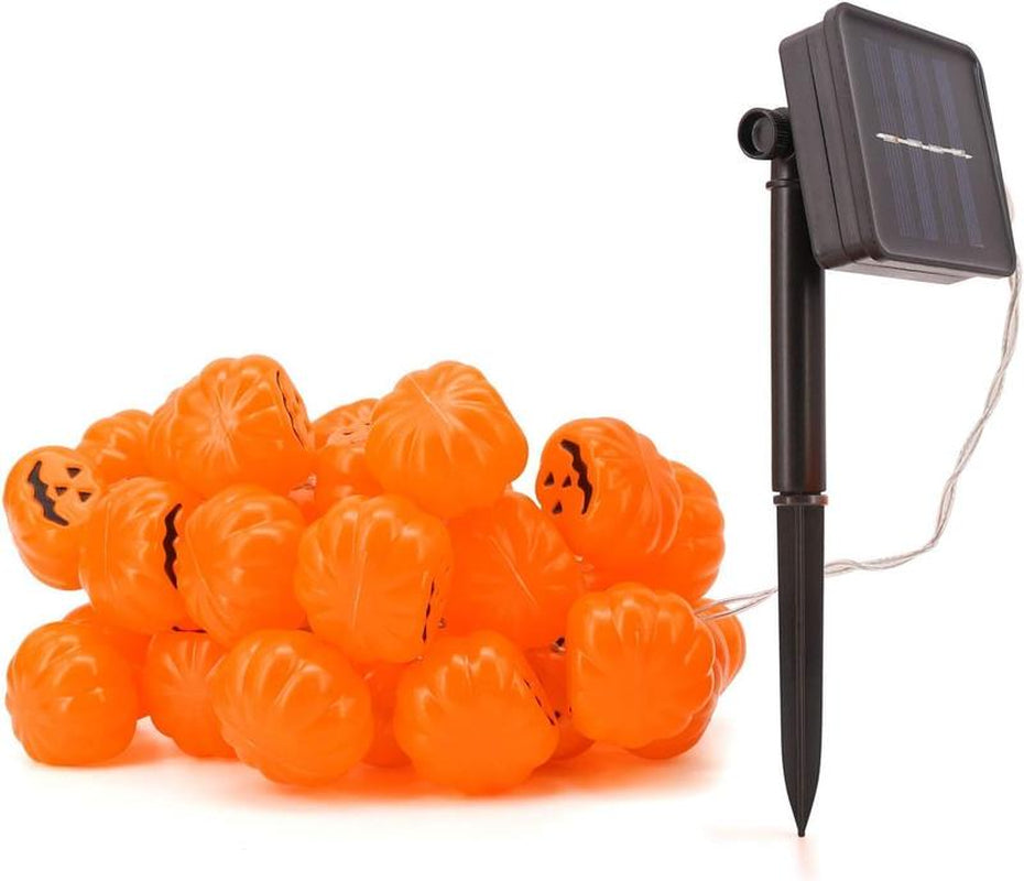 Halloween String Lights, LED Pumpkin Lights, Holiday Lights for Outdoor Decor,Flickering Lights(40 LED Lights, 17 Ft) (Pumpkin) Globe Ornaments Decoration